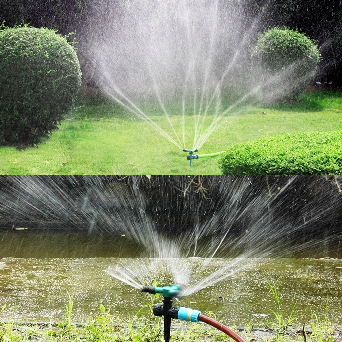 Automatic 360 Rotating Sprinklers Blue