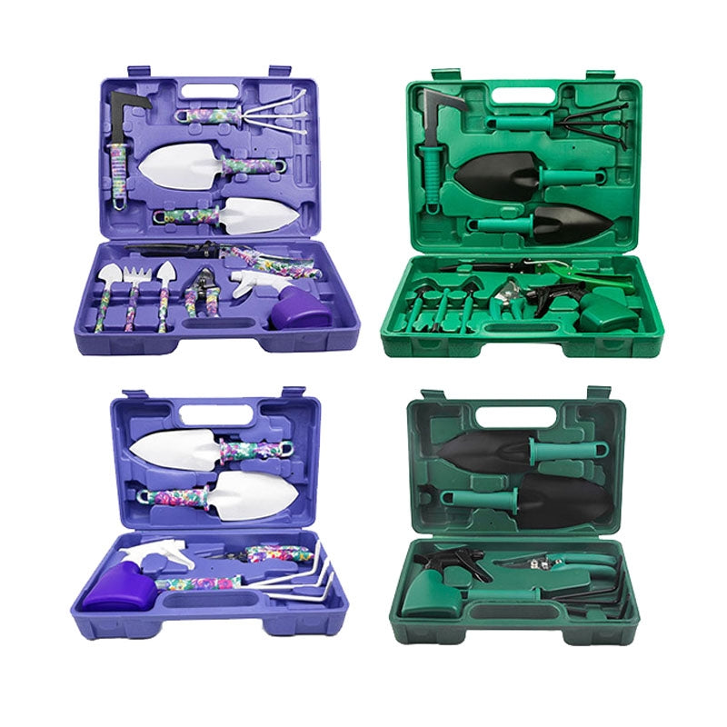 Potted Gardening Tool Set Purple