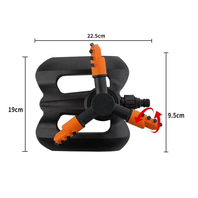Garden Lawn Rotating Sprinkler Orange