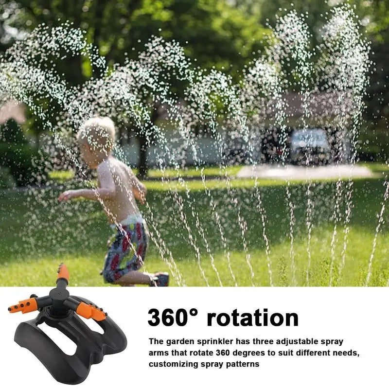 Garden Lawn Rotating Sprinkler Orange