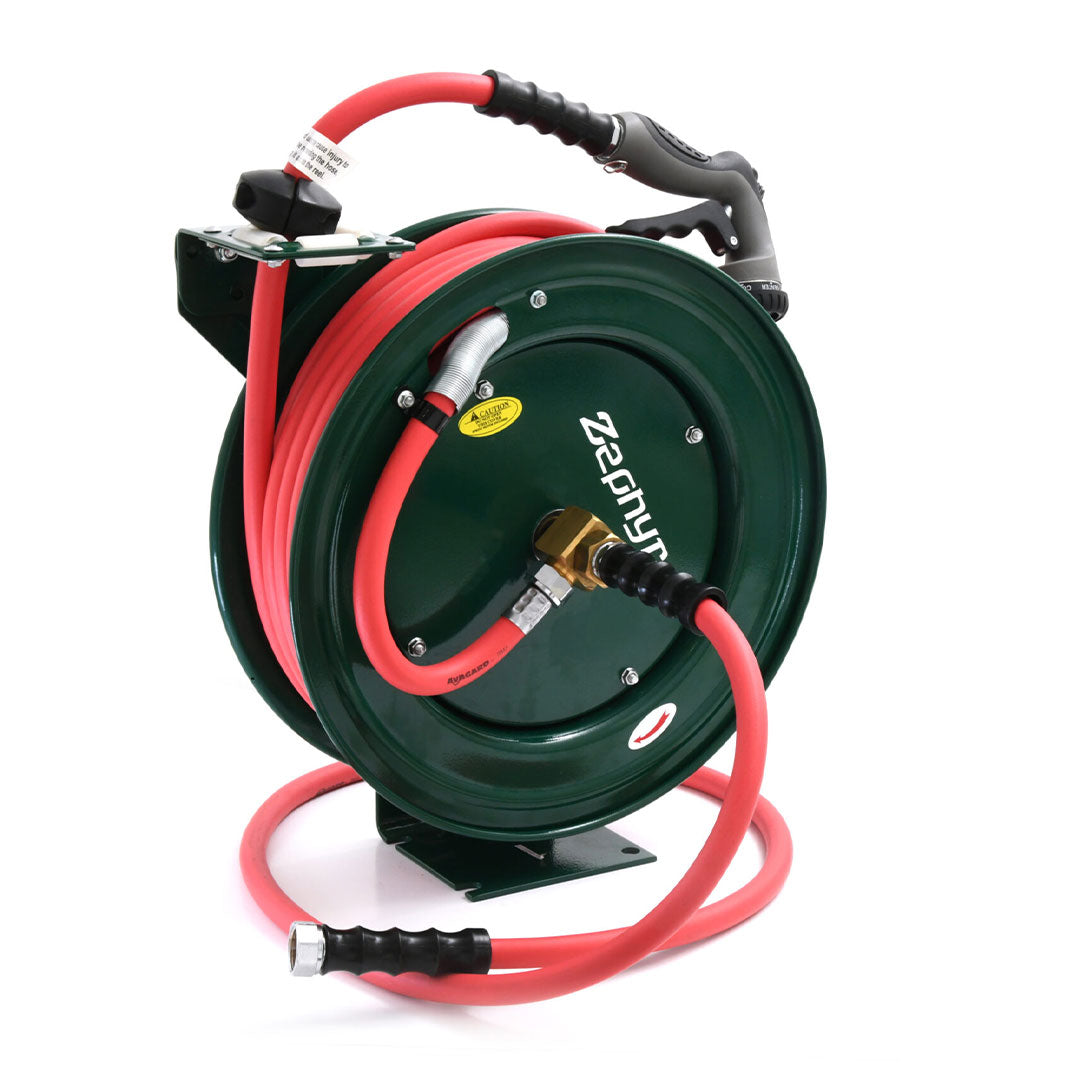 Water Hose Reel with Spray Gun