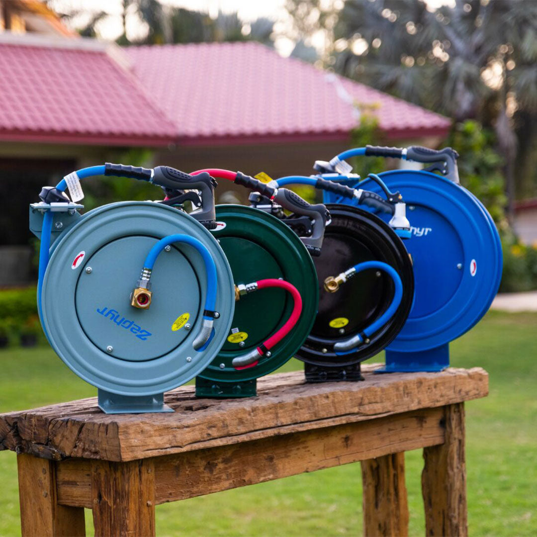 Water Hose Reel with Spray Gun