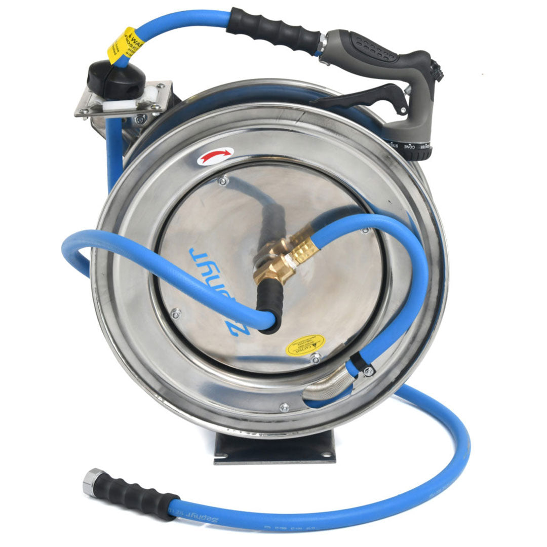 Stainless Steel, Auto-Retractable Water Hose