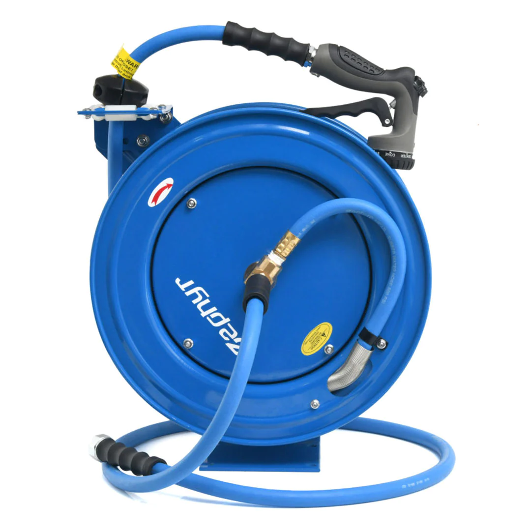 Water Hose Reel with Spray Gun