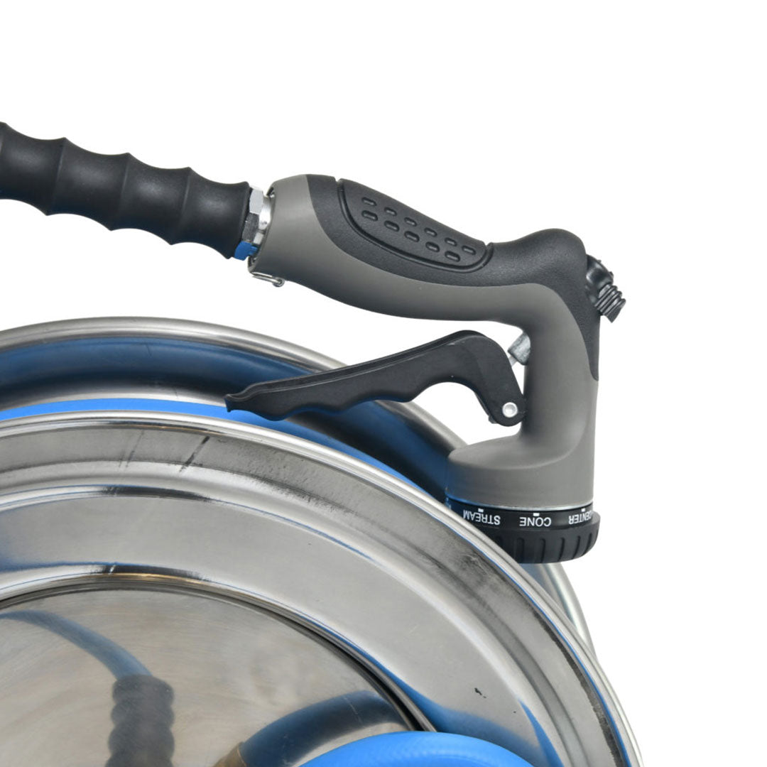 Stainless Steel, Auto-Retractable Water Hose
