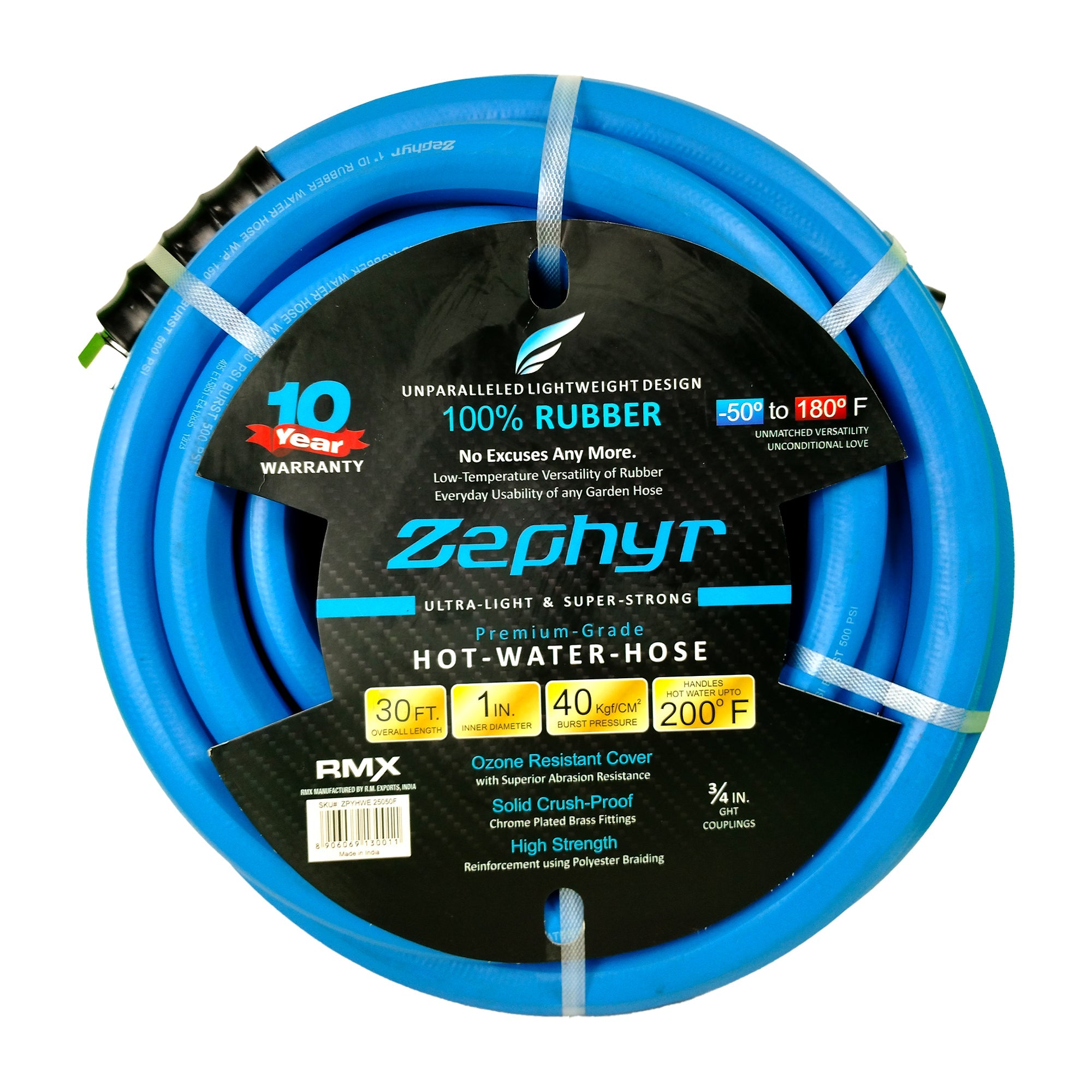 Zephyr Next-Gen Rubber Water Hose 1/2